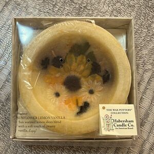 Habersham candle company flame less candle. Sunflower lemon vanilla. Made in USA